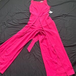 Nine West Vibrant Pink Jumpsuit